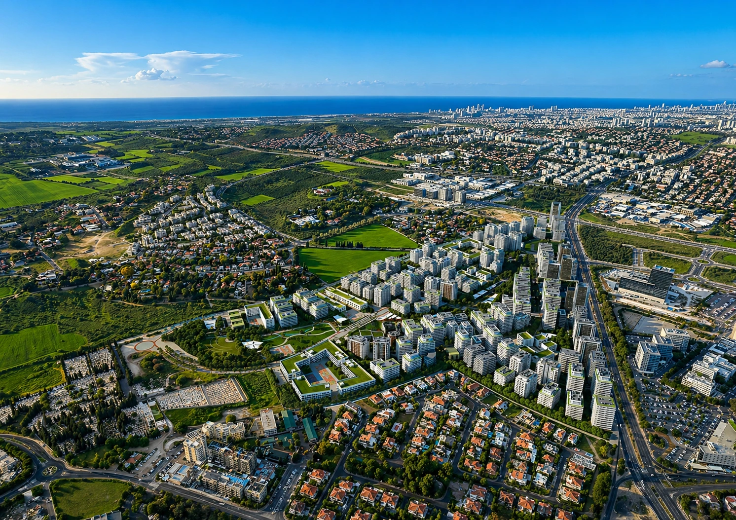 הדמיית רובע המייסדים — נס ציונה
